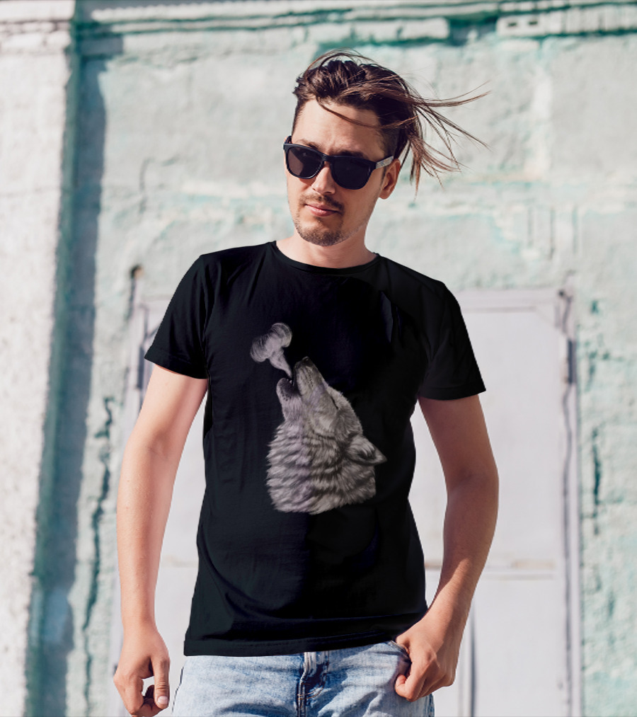 The Howl Wolf Moonlit Night Breath T-Shirt