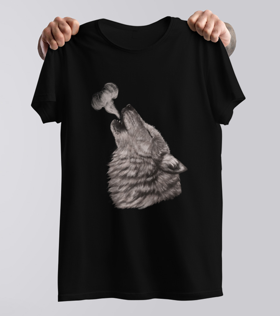 The Howl Wolf Moonlit Night Breath T-Shirt
