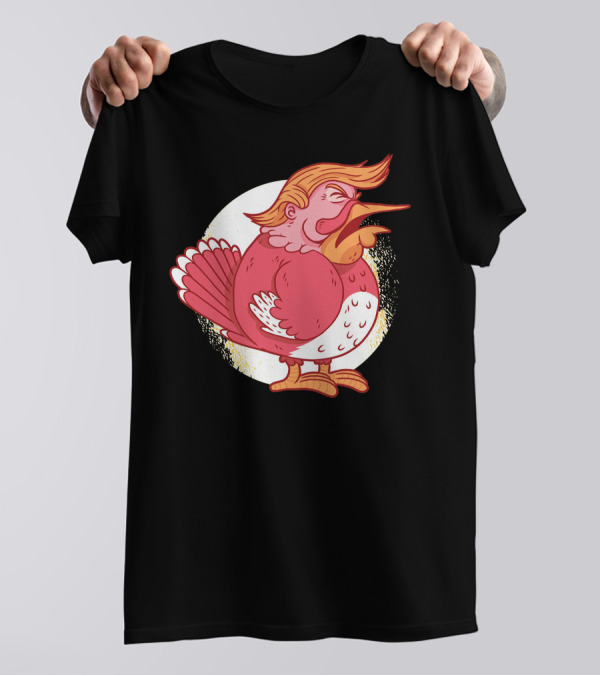 Turkey Trump Bird Caricature Cartoon T-Shirt