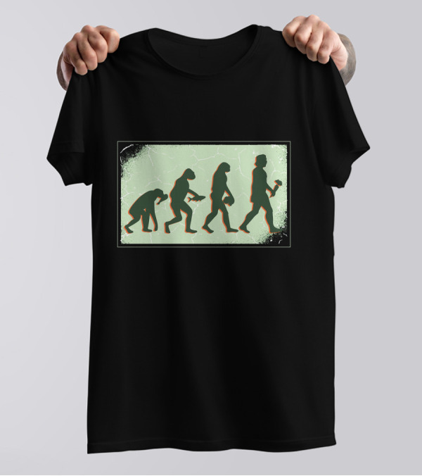 Vegan Evolution Silhouette Progression With Plant-Based Symbolism T-Shirt