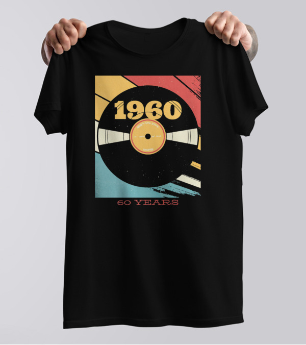 1960 Retro Vinyl Record 60 Years T-Shirt