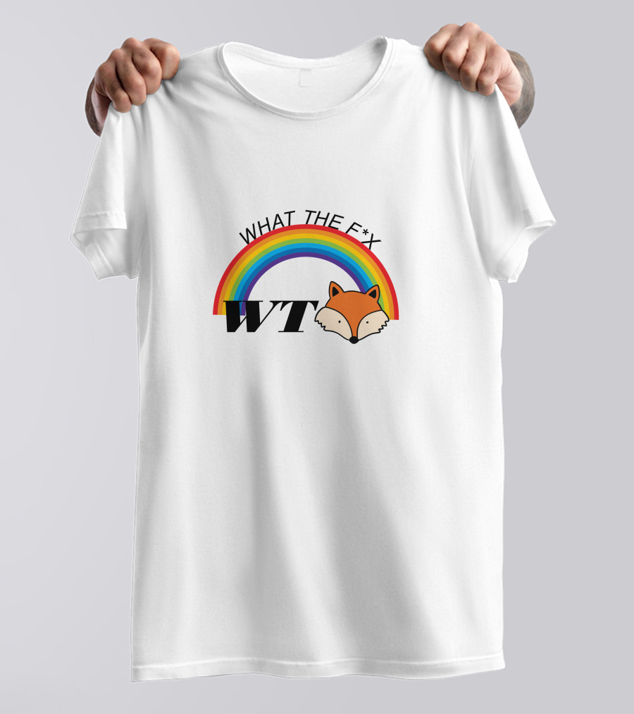 WHAT THE F*X Rainbow Fox WT T-Shirt