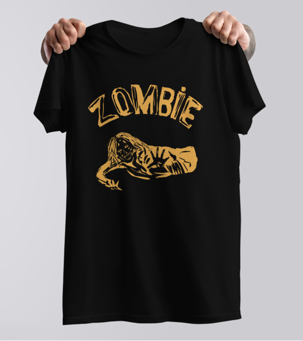 Zombie Minimal Retro Horror Aesthetic T-Shirt