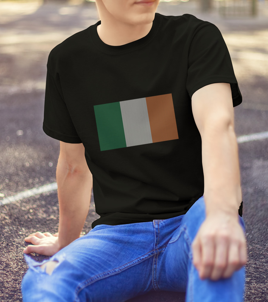 Flag Of Ireland Vertical Stripe T-Shirt