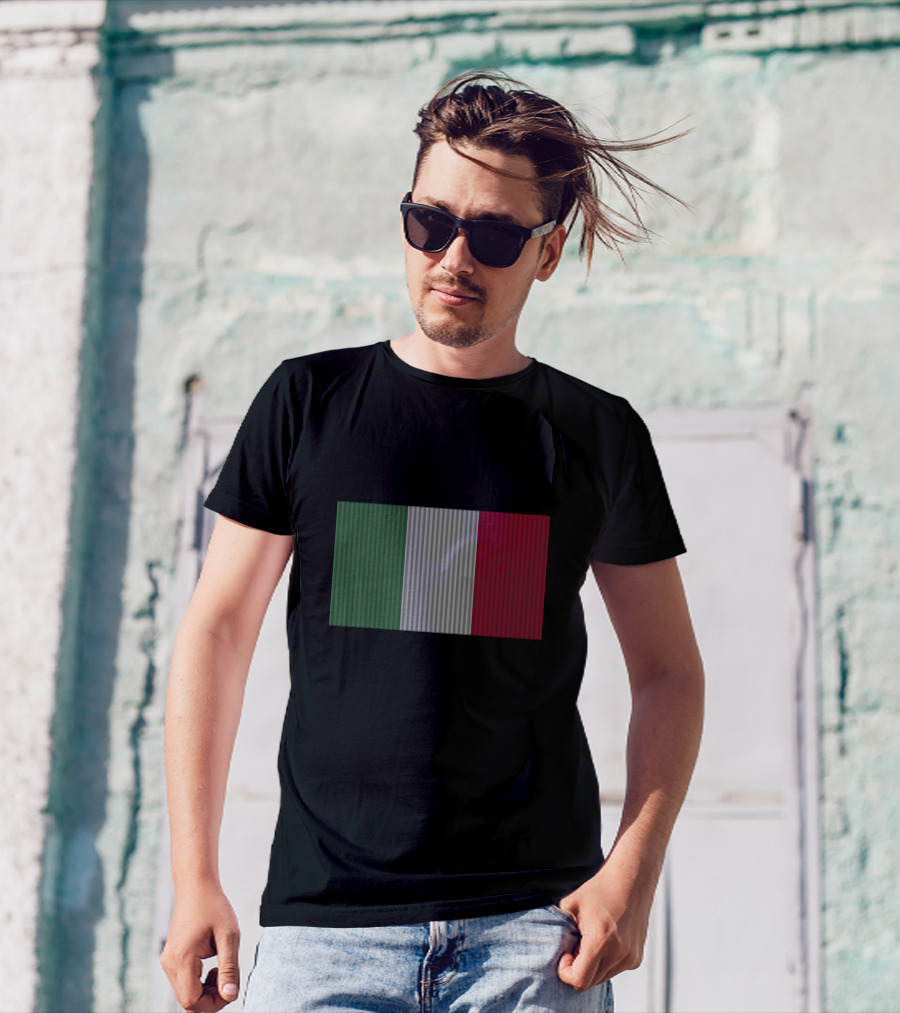 Flag Of Italy Vertical Stripes T-Shirt