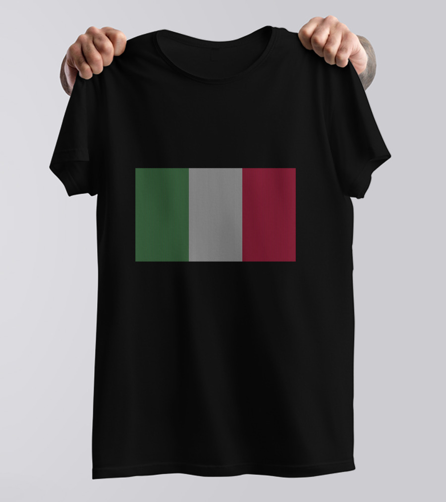 Flag Of Italy Vertical Stripes T-Shirt
