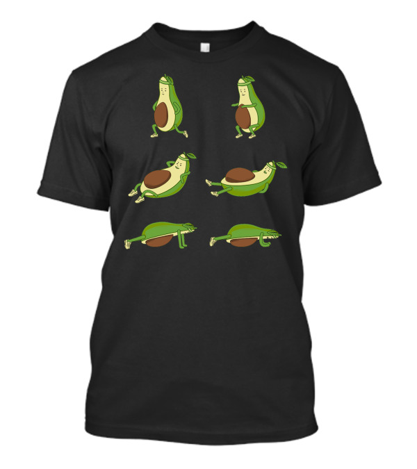 Avocado Core Workout Exercise Moves T-Shirt
