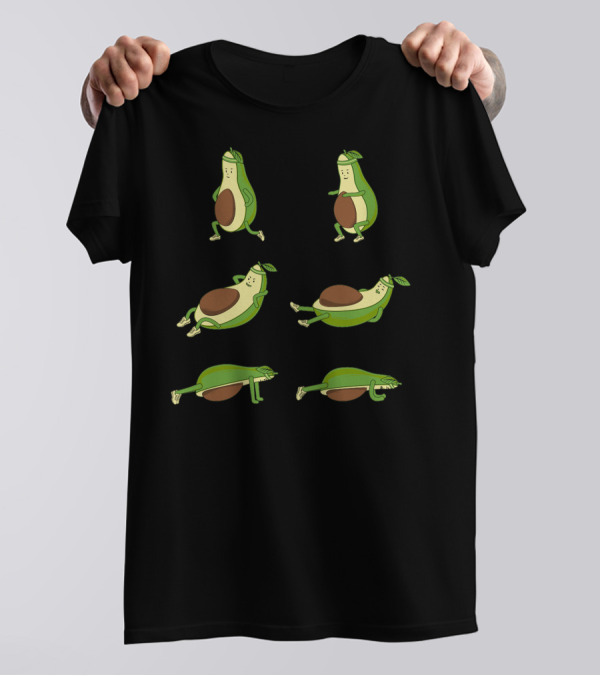 Avocado Core Workout Exercise Moves T-Shirt