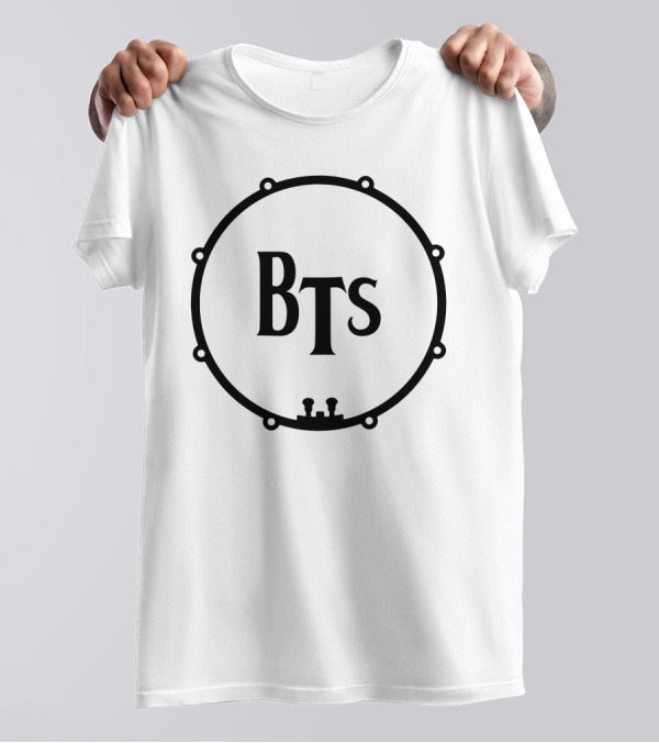 BTS Drum Logo Black T-Shirt