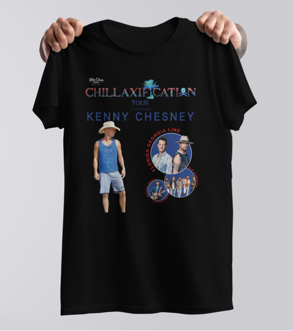 Chillaxification Tour Starring Kenny Chesney And Florida Georgia Line With Old Dominion Blue Chair Bay T-Shirt
