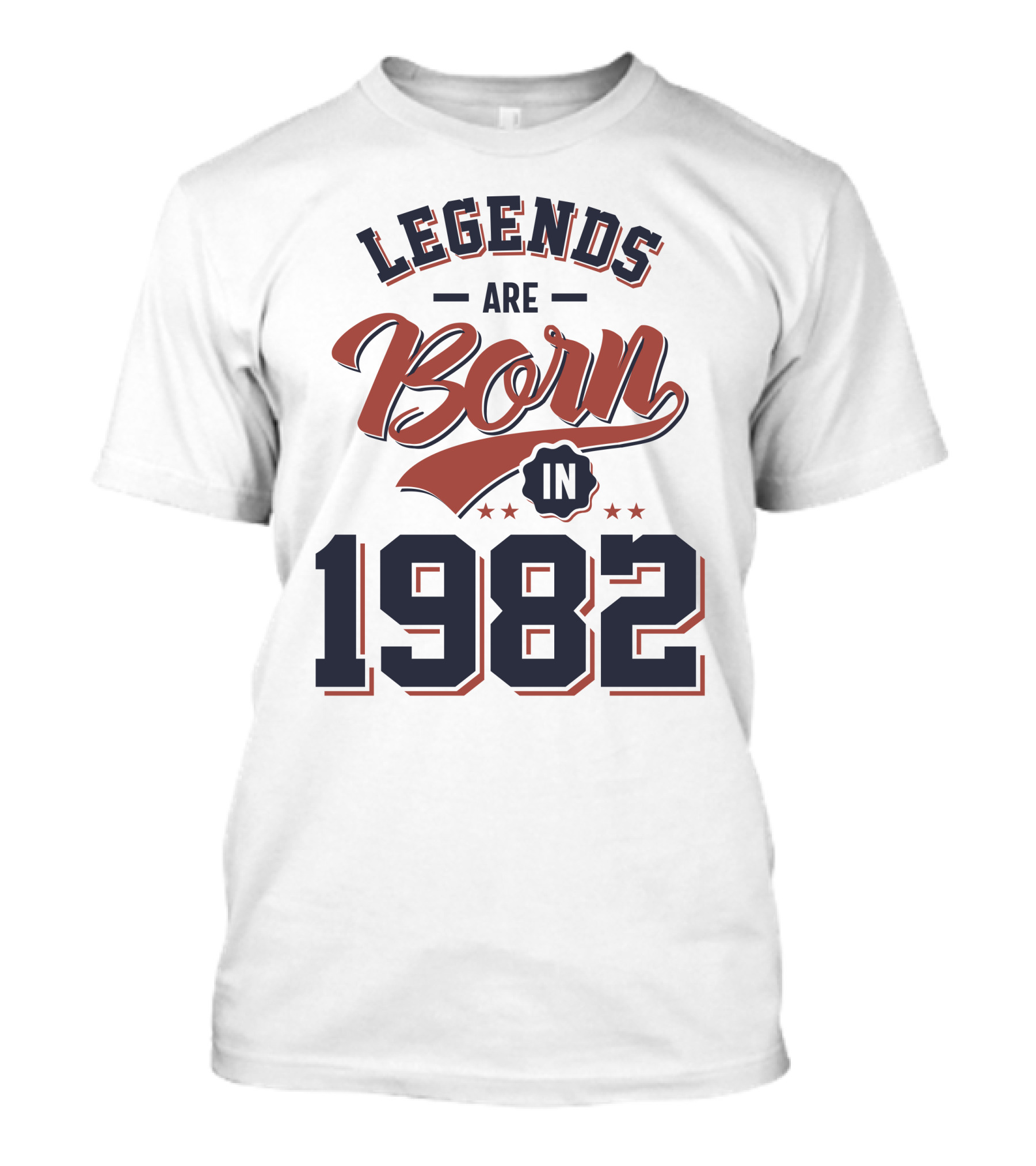 Legends Are Born In 1982 Vintage Birthday T-Shirt