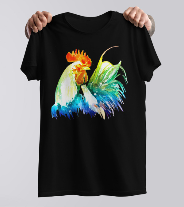Rooster Rainbow Pride T-Shirt