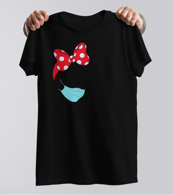 Stay Strong Rosie Inspired Masked Minnie Bow Retro Empowerment T-Shirt