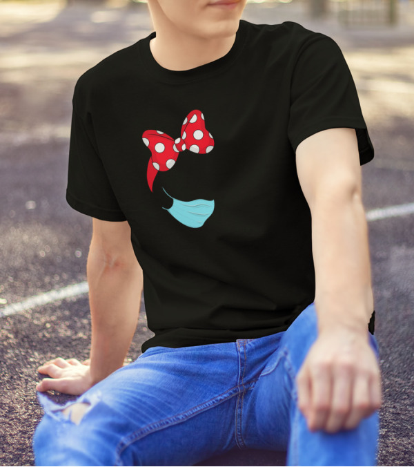 Stay Strong Rosie Inspired Masked Minnie Bow Retro Empowerment T-Shirt