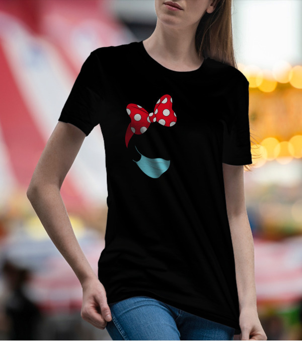 Stay Strong Rosie Inspired Masked Minnie Bow Retro Empowerment T-Shirt