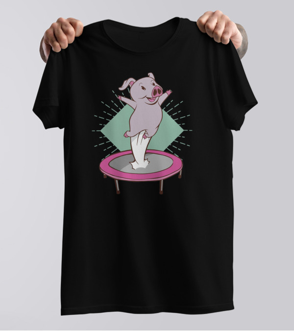 Trampoline Pig Joyful Bounce T-Shirt