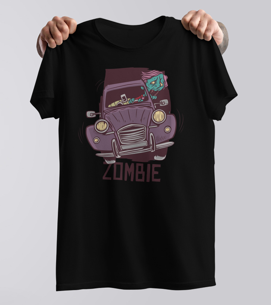 Zombie Cruising Classic Vintage Car Encounter T-Shirt