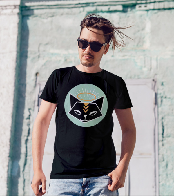 Cat Tribe Sacred Halo T-Shirt