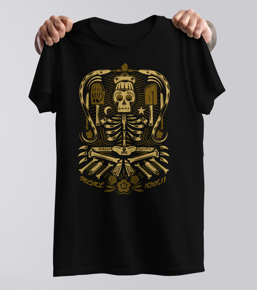 Johnny Cupcakes Cook Voodoo Skeleton Chef T-Shirt