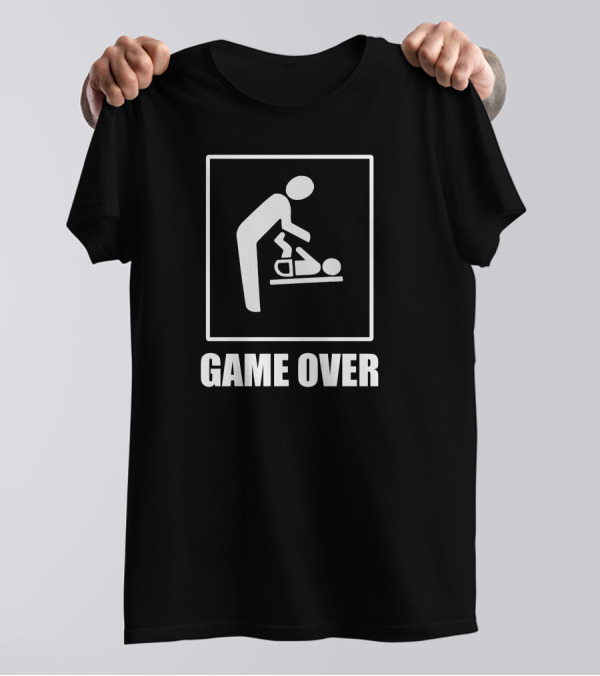 Daddy To Be Changing Diaper Game Over T-Shirt