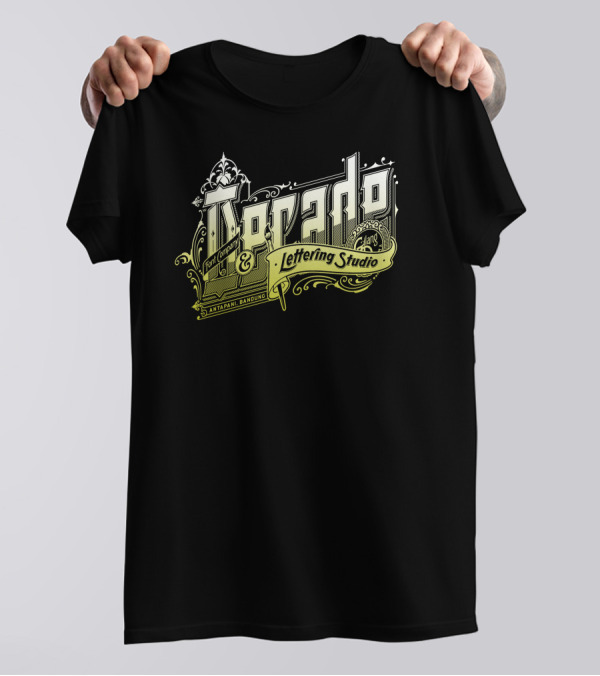 Warado Lettering Studio Font Company Bandung T-Shirt