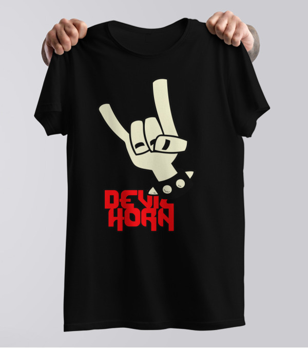 Devil Horn Hand Gesture T-Shirt