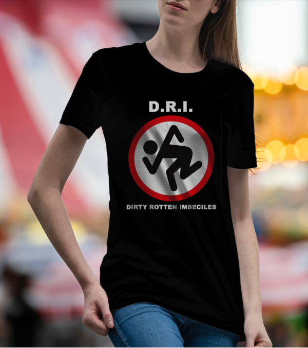 D.R.I. Dirty Rotten Imbeciles Red Circle Skanking Figure T-Shirt