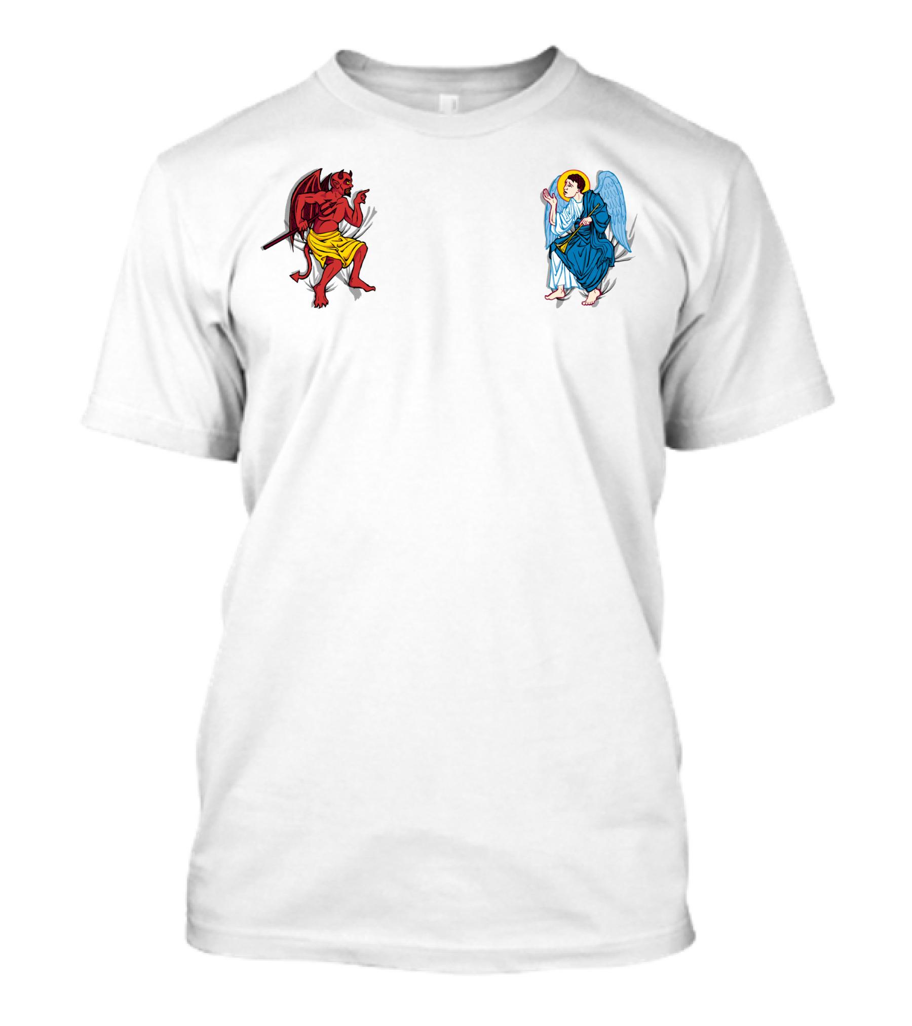 Do The Right Thing Devil And Angel Disagreement T-Shirt
