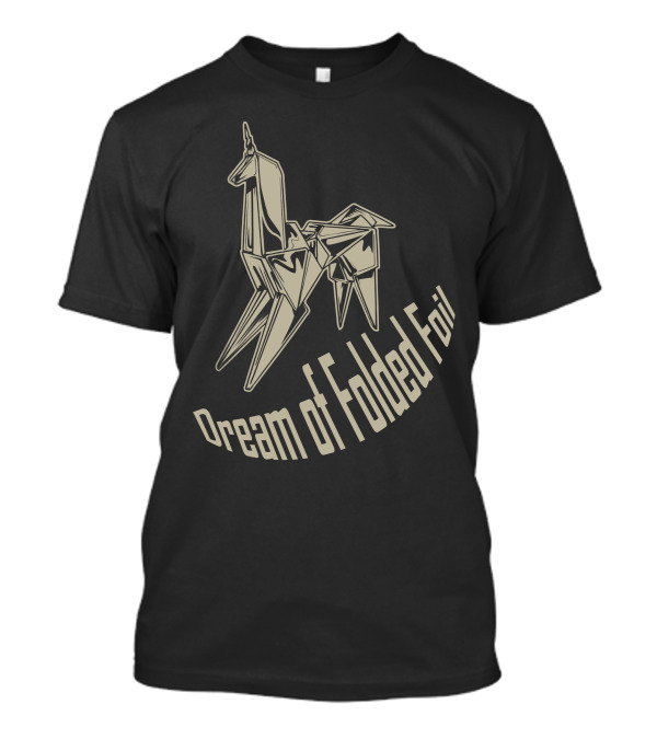 Dream Of Folded Foil Origami Unicorn T-Shirt