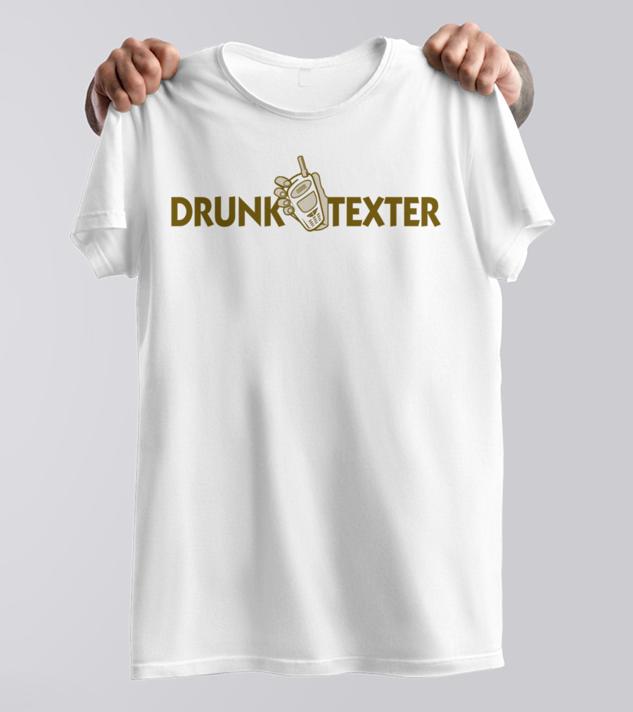 Drunk Texter Mobile Device Humor With Vintage Cell Phone T-Shirt