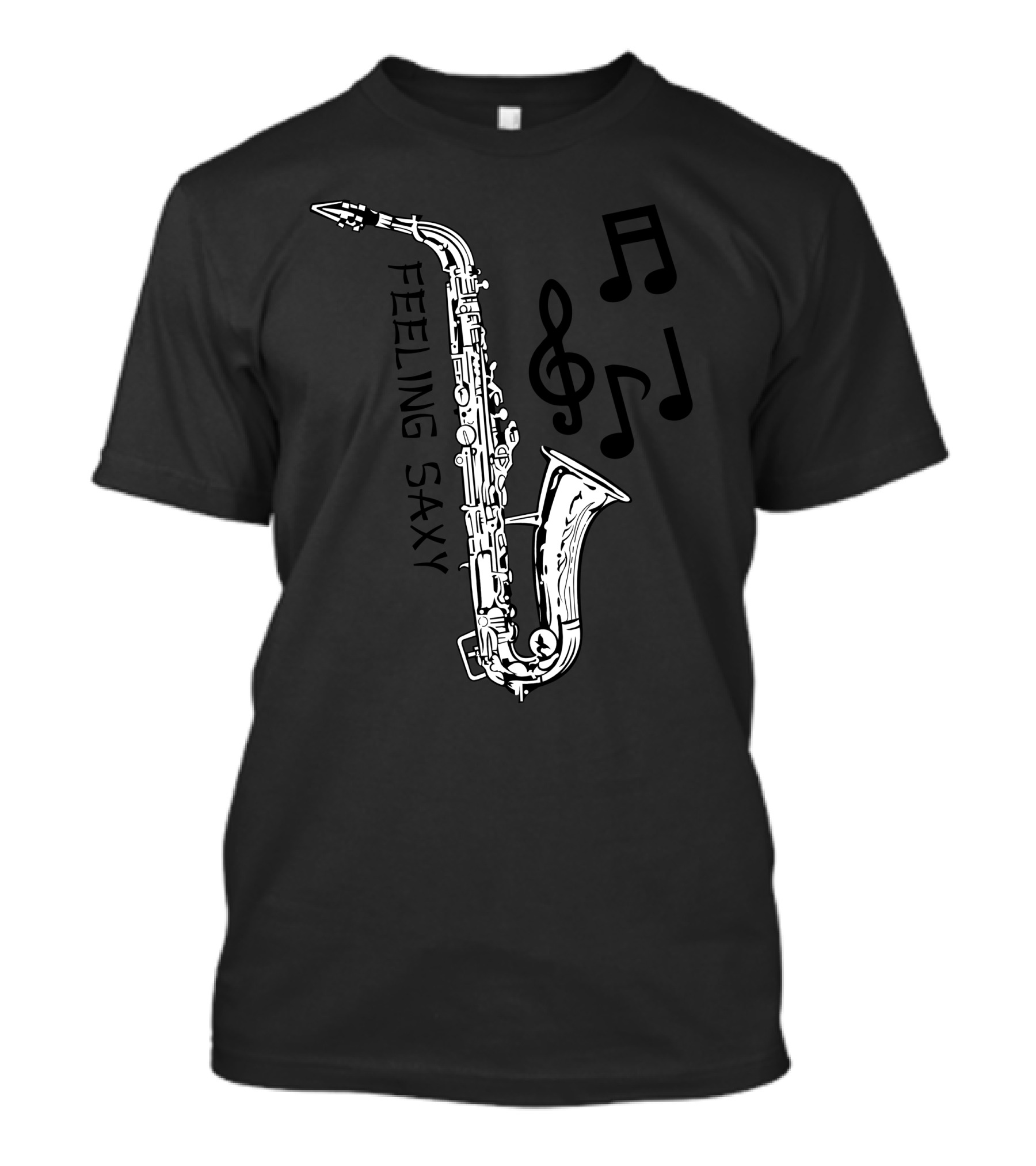 Feelin Saxy Saxophone Music Notes T-Shirt