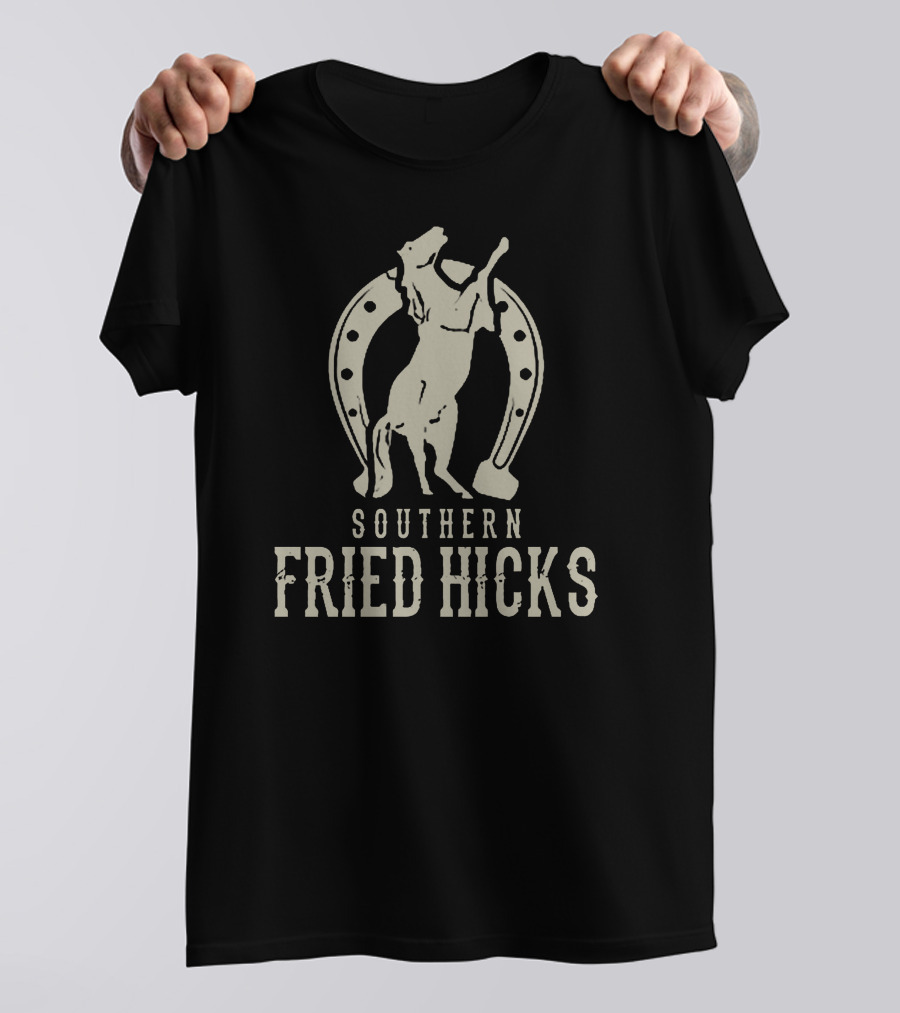 Southern Fried Hicks Rodeo Horse Shoe T-Shirt