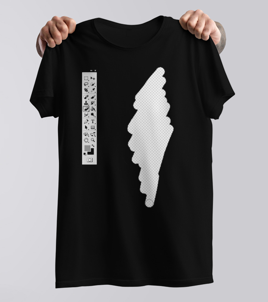 Photoshop Tools Silhouette Graphic Designer T-Shirt