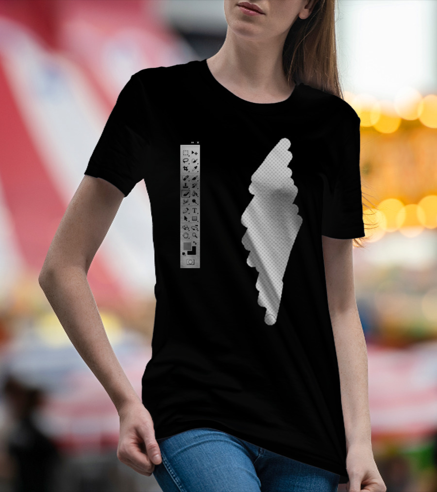 Photoshop Tools Silhouette Graphic Designer T-Shirt