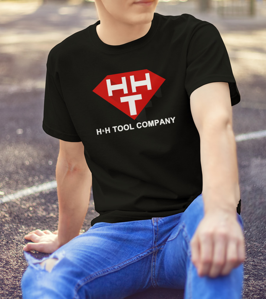 H&H Tool Company Red Shield Logo Design HH T T-Shirt