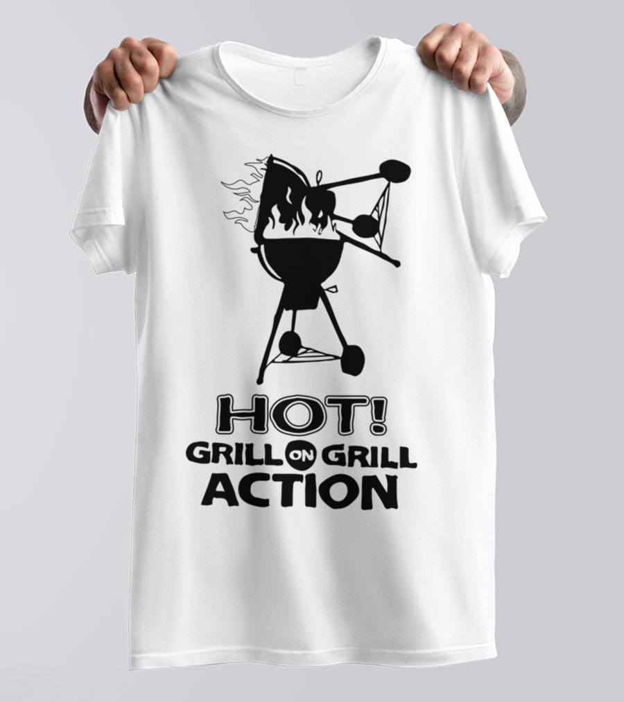 Hot Grill On Grill Action Science Parody Alien Spacecraft T-Shirt