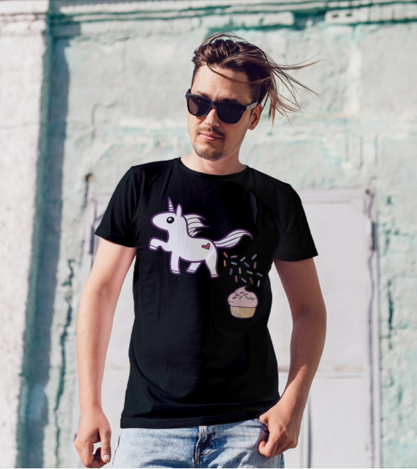 How Sprinkles Are Made Unicorn With Cupcake T-Shirt