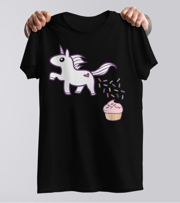 How Sprinkles Are Made Unicorn With Cupcake T-Shirt