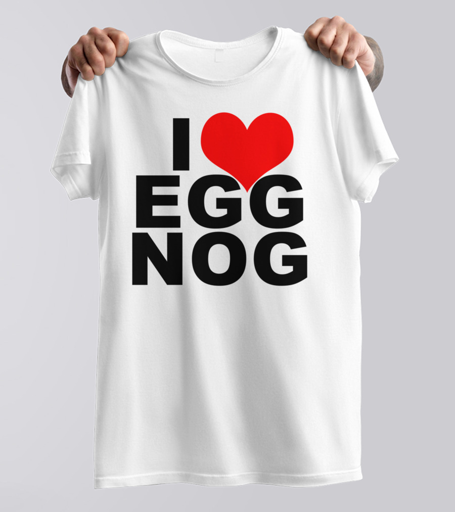 I Heart Egg Nog Red Heart T-Shirt