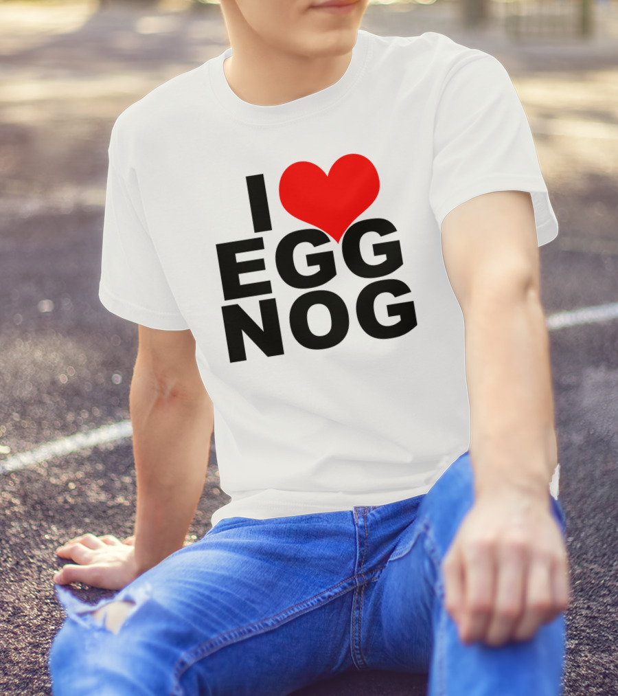 I Heart Egg Nog Red Heart T-Shirt