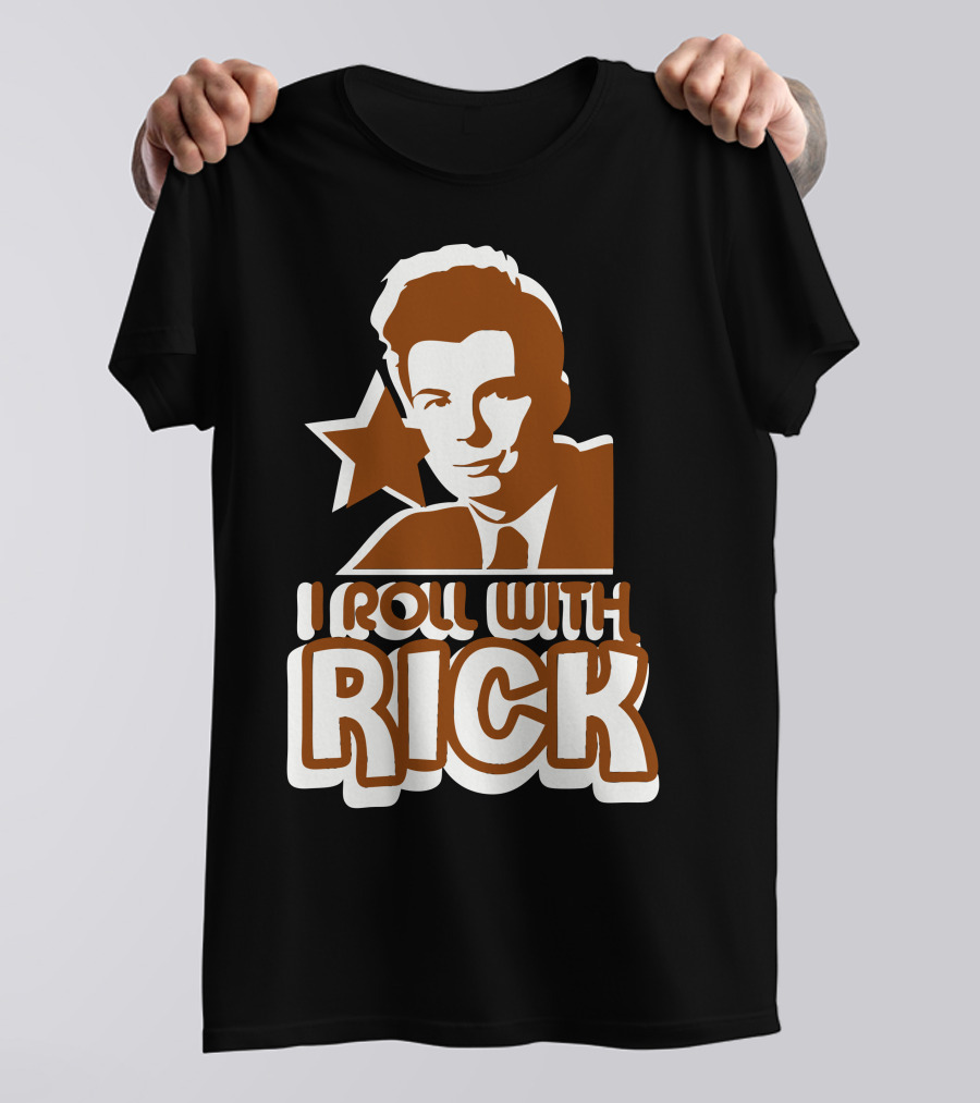 I Roll With Rick Astley Star T-Shirt