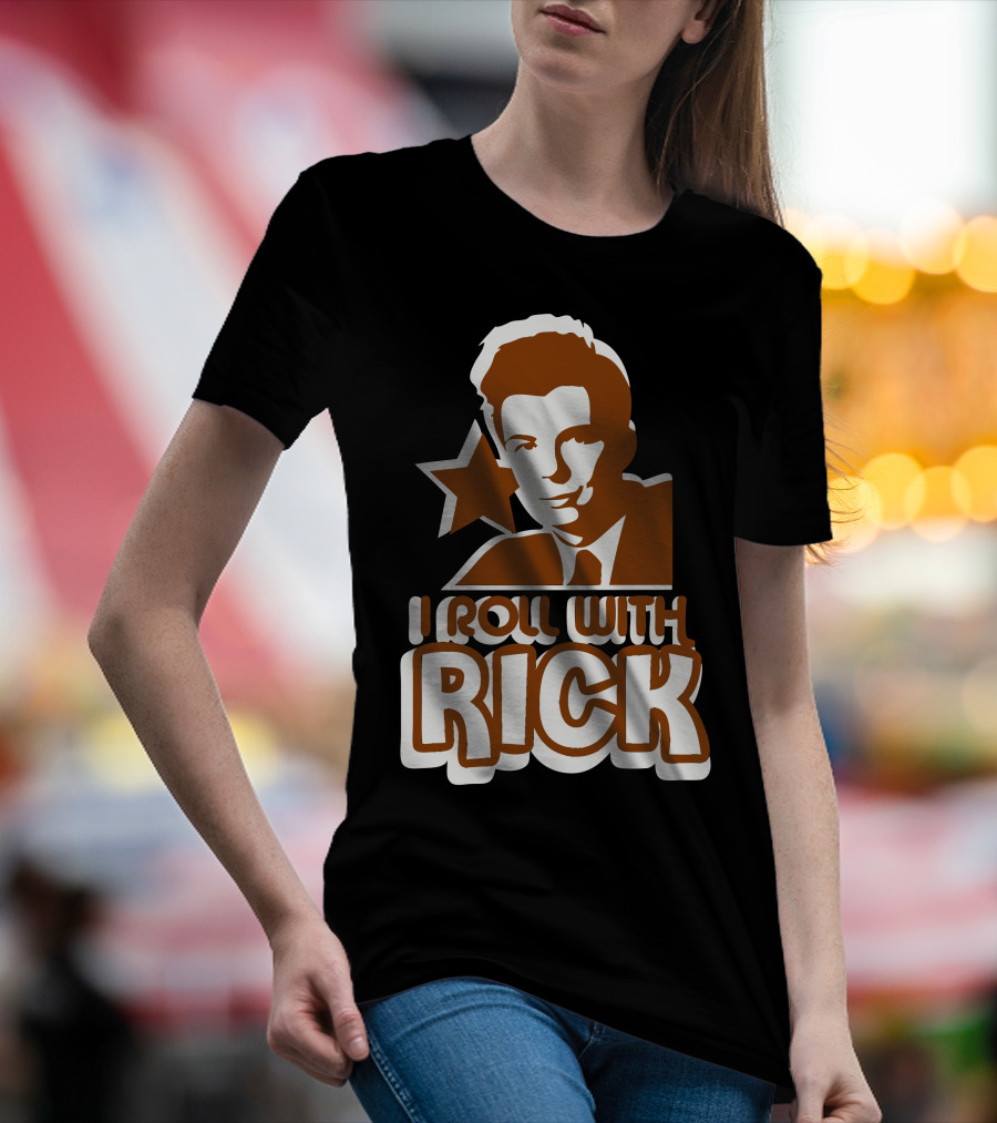 I Roll With Rick Astley Star T-Shirt