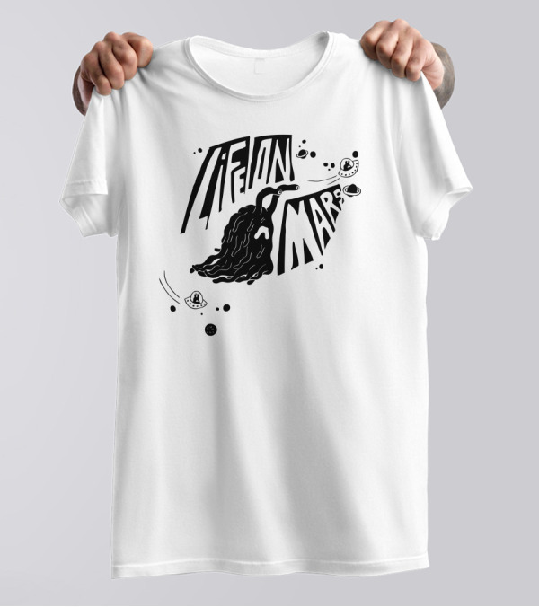 Life On Mars Retro Space Adventure Cosmic T-Shirt