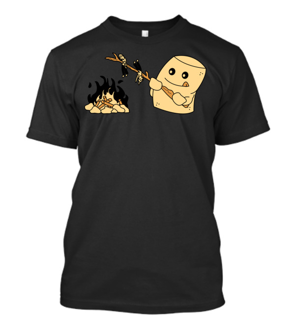 Marshmallow Roasting Over Campfire Flame T-Shirt
