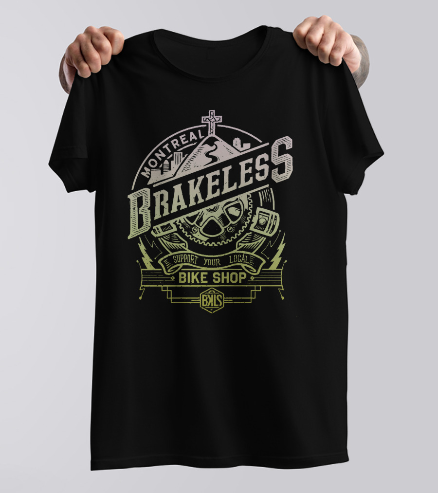 Montereal Brakeless Support Your Local Bike Shop T-Shirt