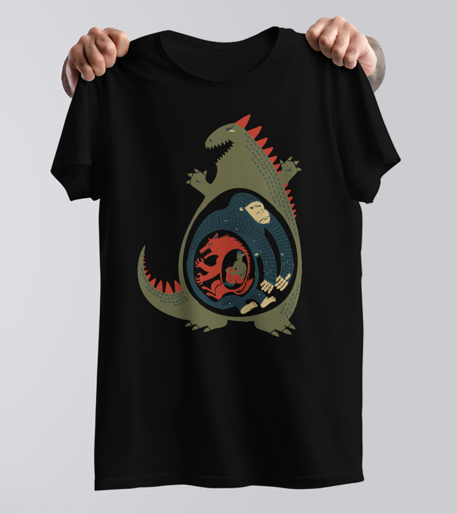 More Brraaaiiinnss Dinosaur Layers T-Shirt