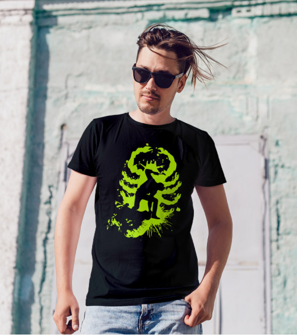 My Hands Are Dirty Splatter Skeleton T-Shirt