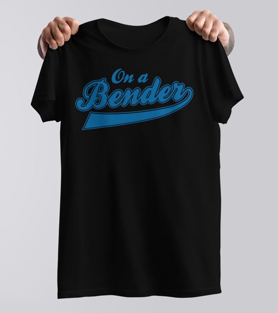 On A Bender Vintage Style Script T-Shirt