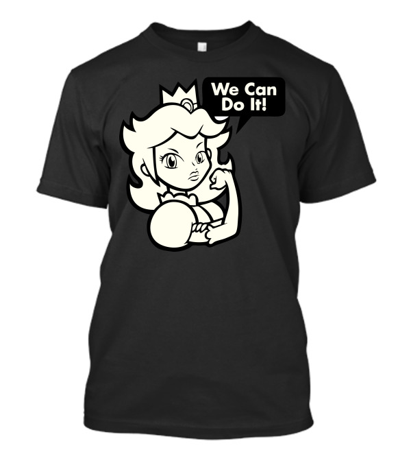 Peach We Can Do It Rosy Riveter T-Shirt