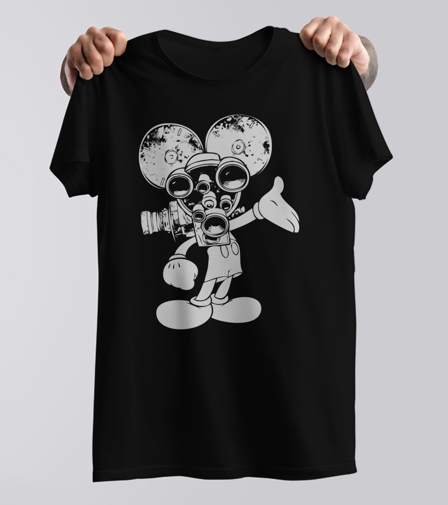 Stealing The Lights From Their Eyes Vintage Camera Mouse Fusion T-Shirt
